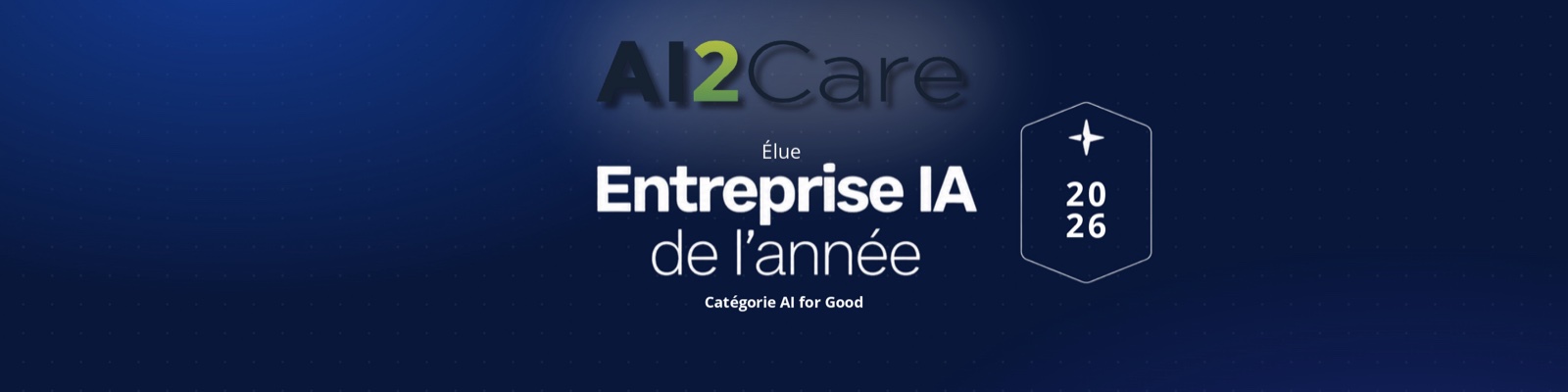 AI2Care, élue Entreprise IA de l'année 2026, catégorie AI for Good